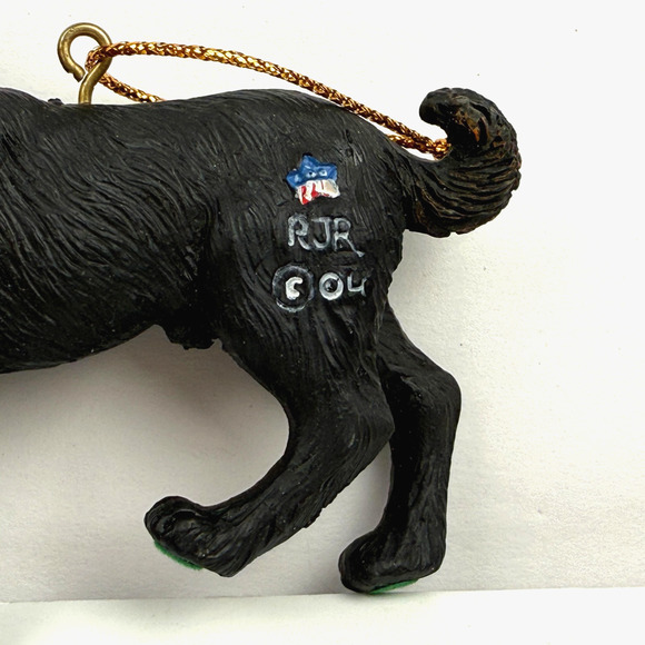 Rick Rowley Black Lab Dog Panting Ornament Made In USA Christmas Holiday - Picture 8 of 11